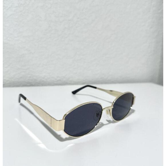 Sojos Retro Woman’s Oval Trendy Gold Sunglasses UV400 - Picture 6 of 8